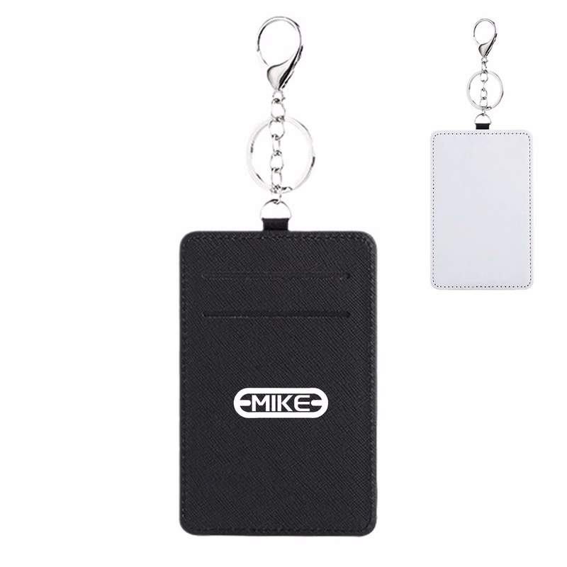Pu Leather ld Badge Card Holder