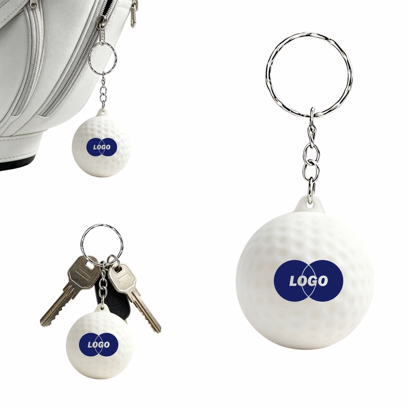 Golf Ball Stress Reliever Key Chain