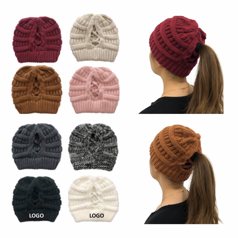 Knitted Ponytail Beanie