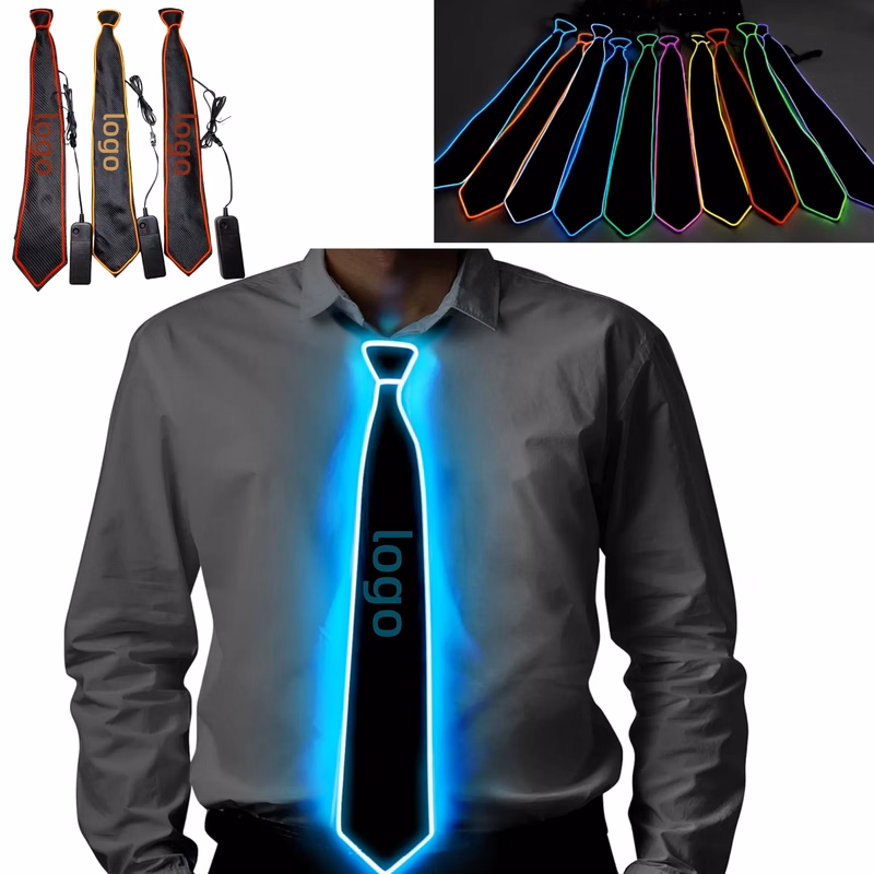 LED Light-Up Fashion Tie -Party Event Promo Essential