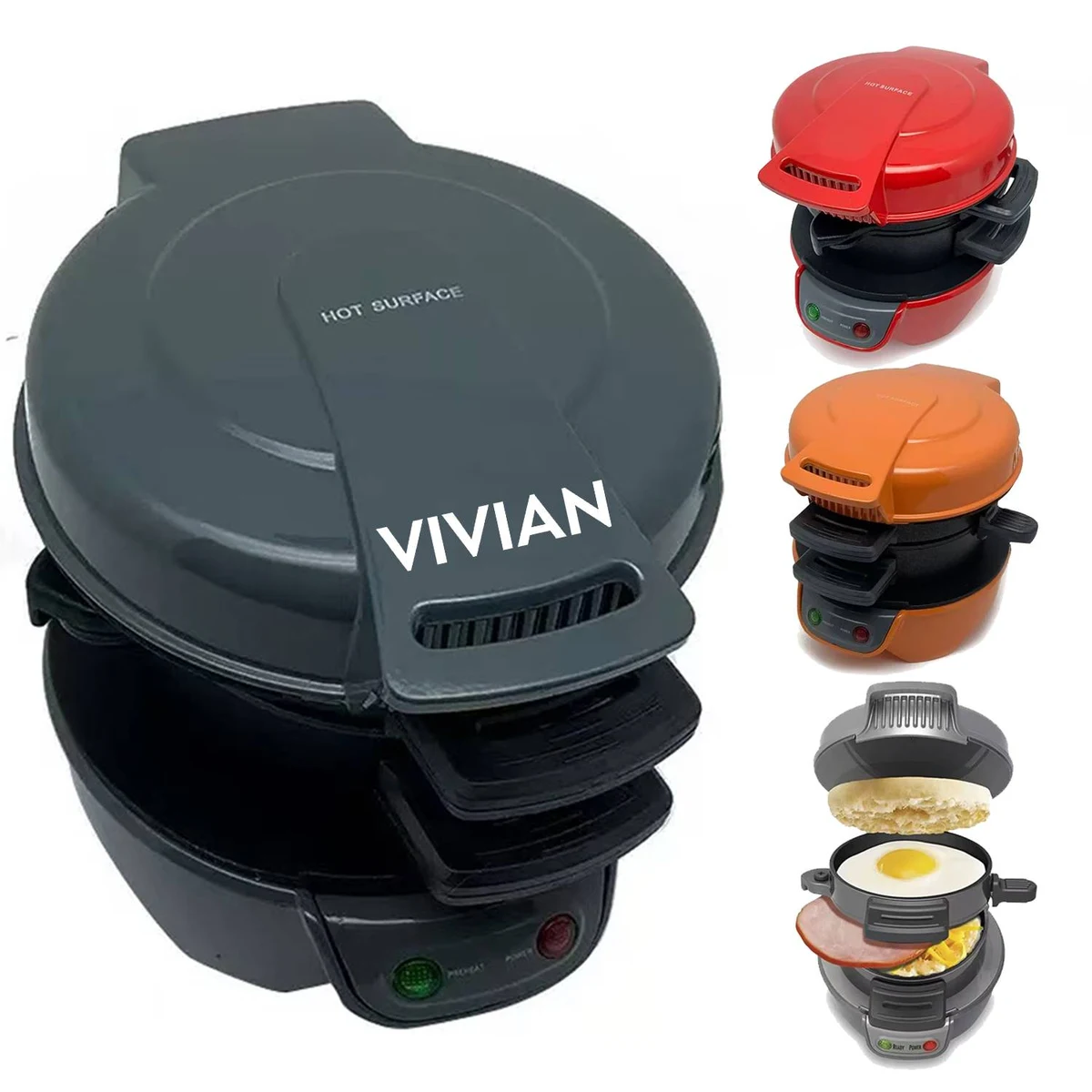 Dual-Sided Electric Burger Maker 1