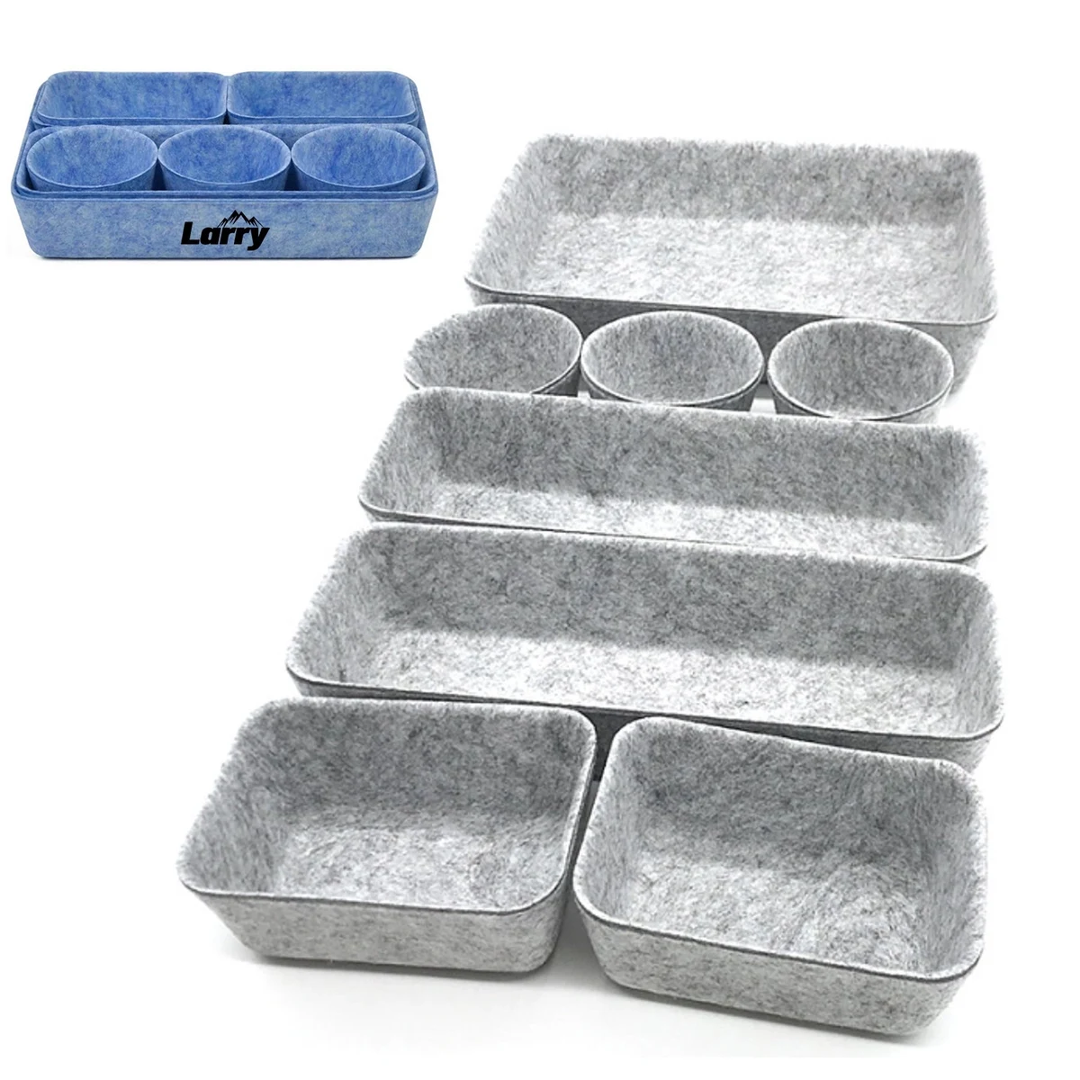 8Pcs Felt Drawer Organizer Set 1