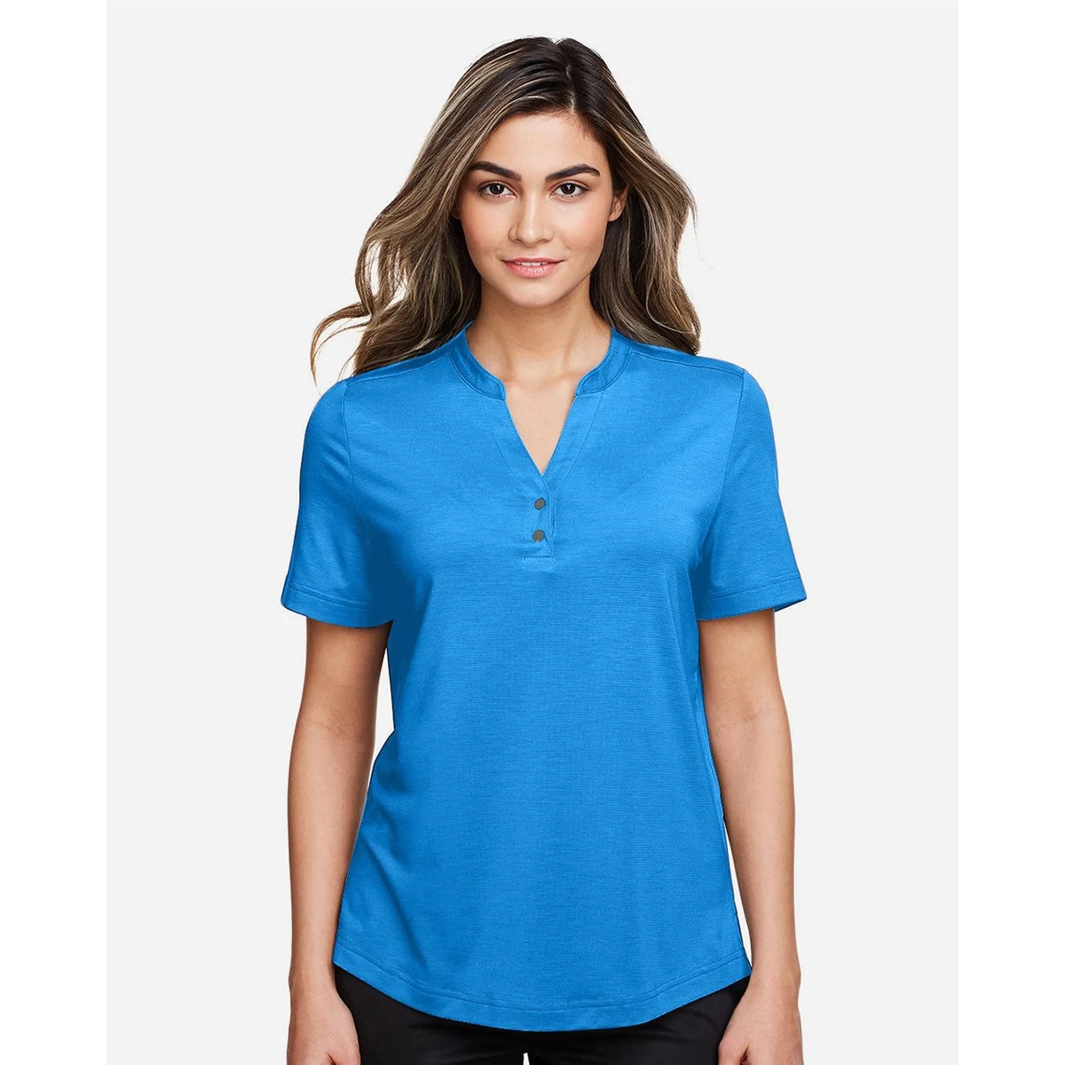 Women's JAQ Snap-Up Stretch Performance Polo - NE100W 1