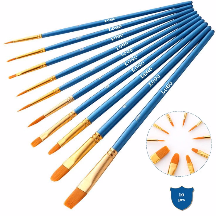 10pcs Artist Paint Brush Set