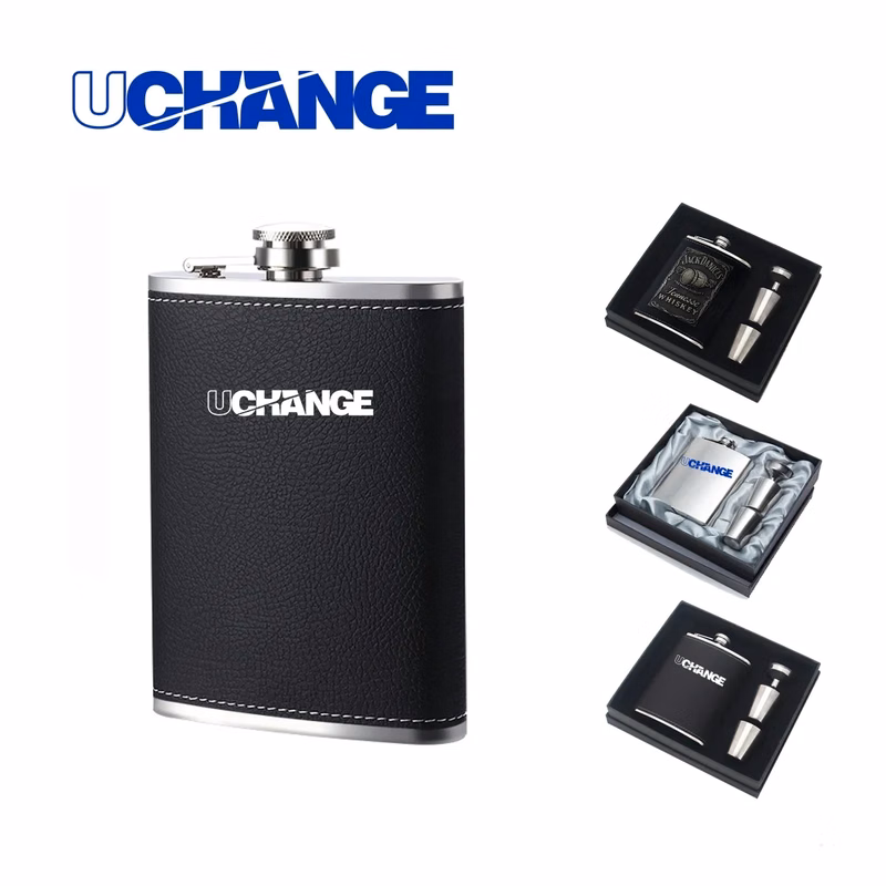 Stainless Steel Hip Flask Gift Set With Cups And Funnel
