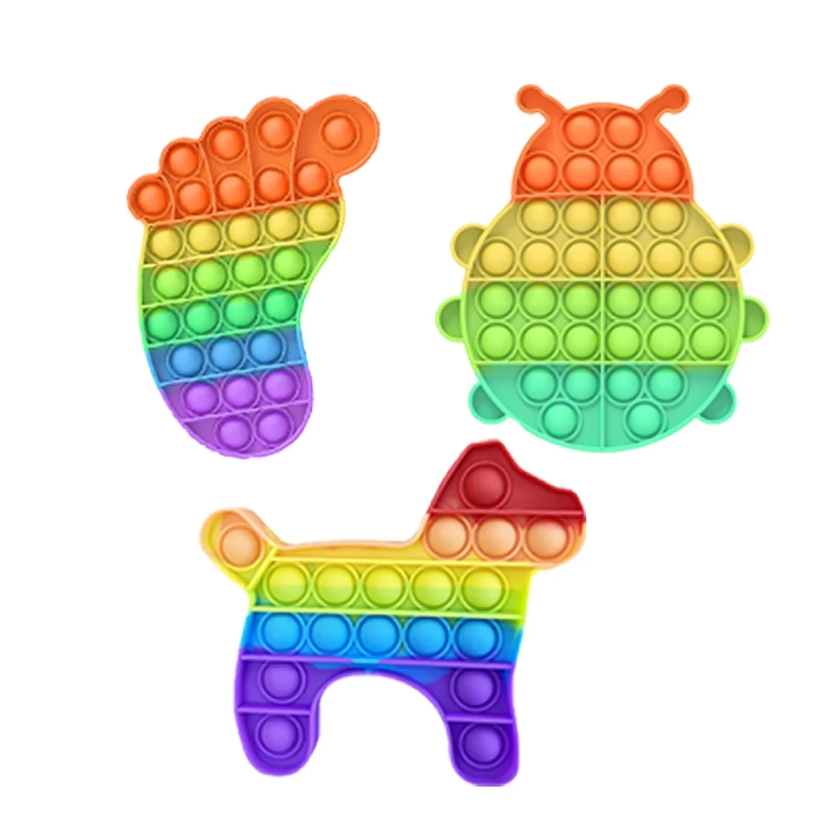 Rainbow Fidget Toys Push Bubble 1