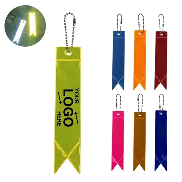 Custom PVC Reflective Pendant Key Chain High-Visibility — Safety Promo Accessory 1