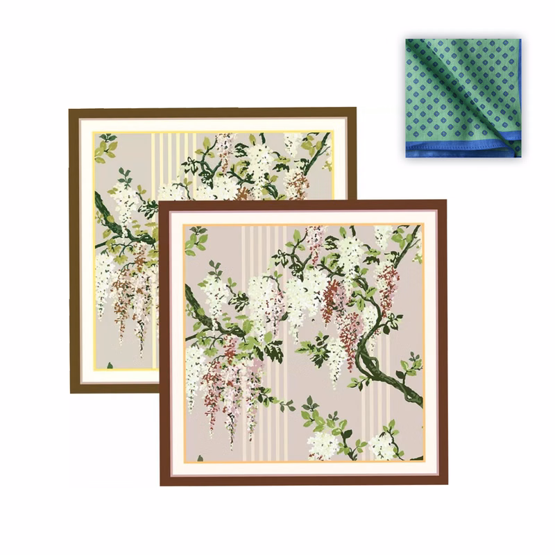 Cotton Square Scarfs for Women Men