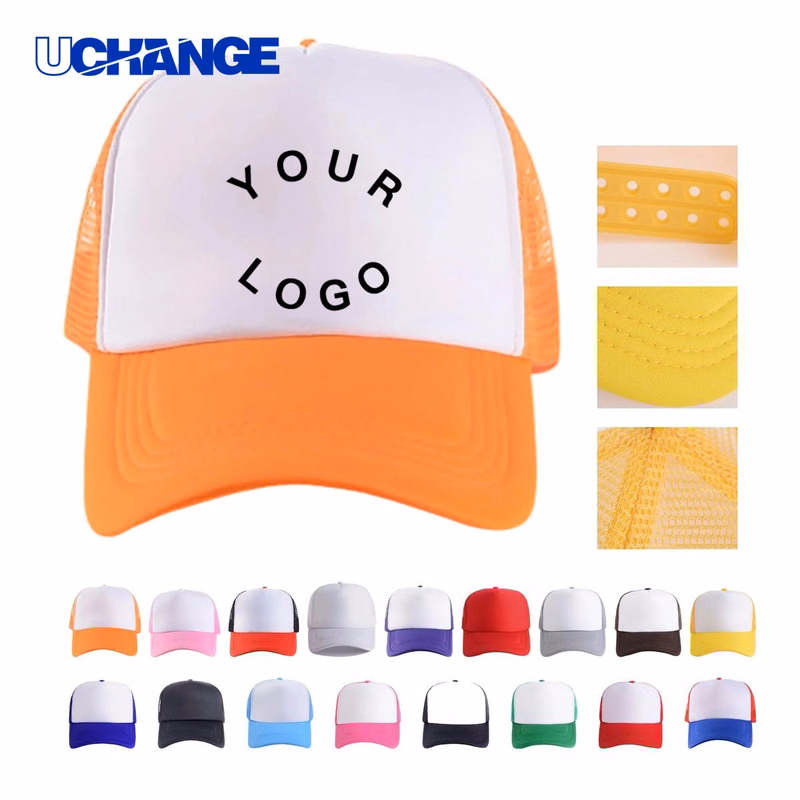 Low Profile Foam Trucker Cap Headwear with Curved Visor