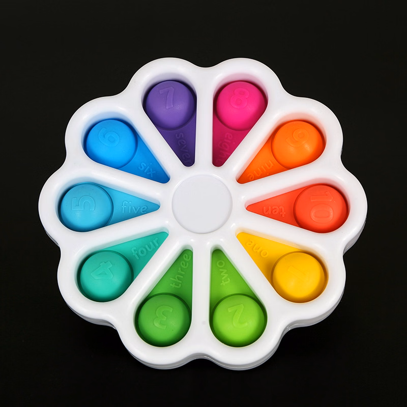 Flower Dimple Digits Pop Stress Relief Fidget Baby Toys