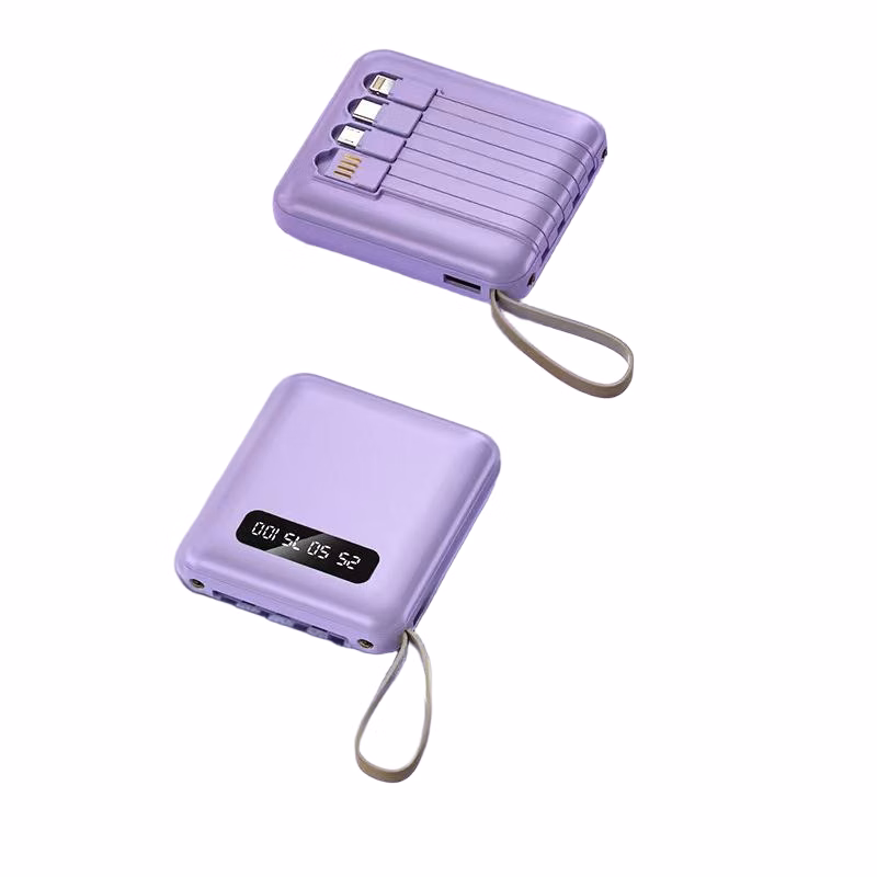Compact Power Bank Integrated Cable
