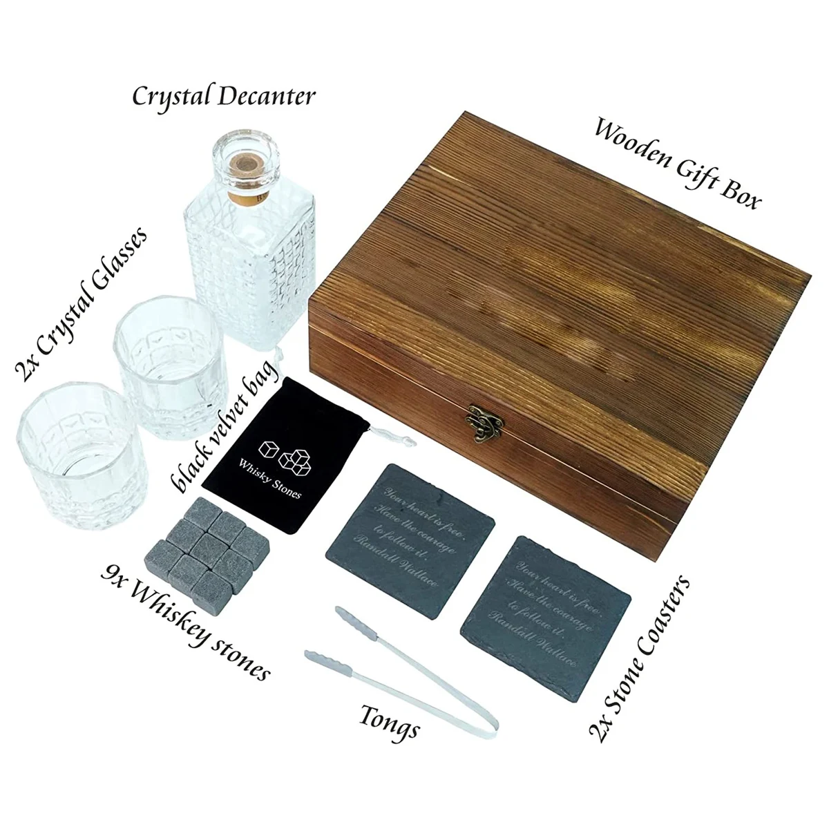Whiskey Decanter Set with Glasses 1