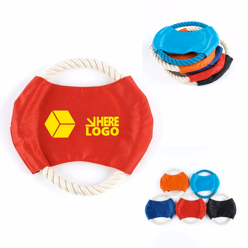Pet Dog Flying Daisc Round Rope Toy