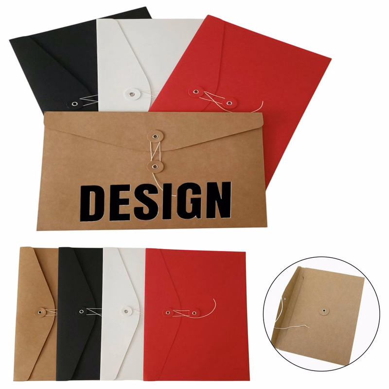 A4 Thick Kraft Paper Document Envelope File Bag