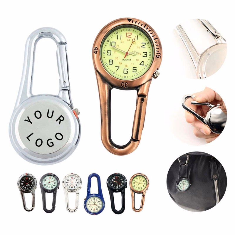 Climbing Carabiner Watch with Fluorescent Dial