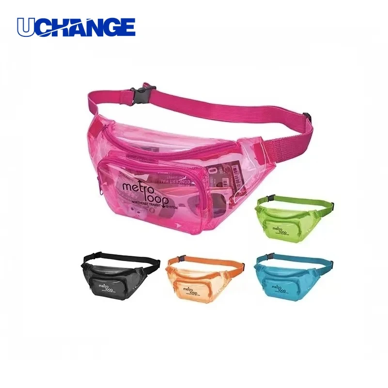 Clear PVC Two-Zipper Funny Bag Organizer for Events 1