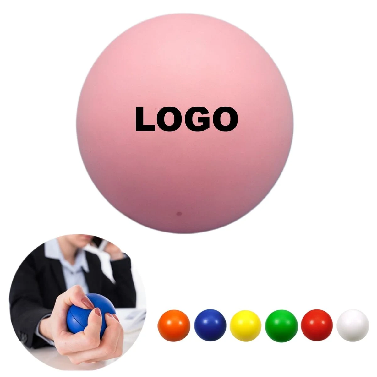 2.36 Inch Colorful Stress Reliever Ball 1
