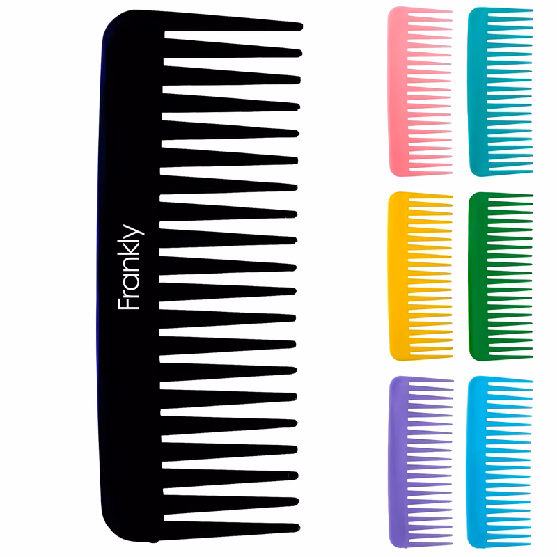 Rectangular Wide Toothed Plastic Comb