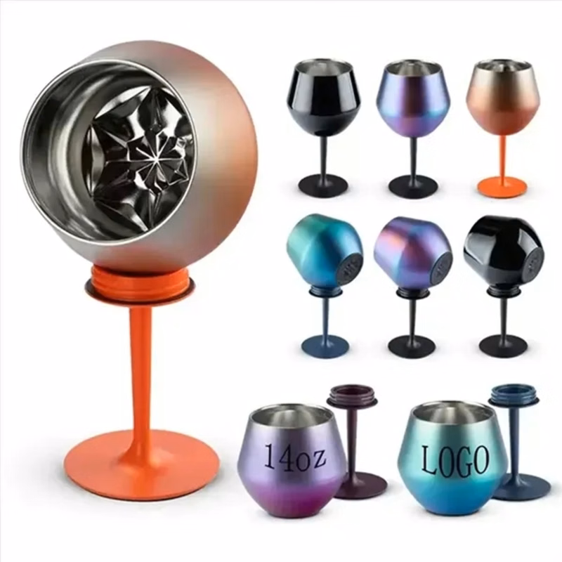 14oz Detachable Thermal Wine Tumbler
