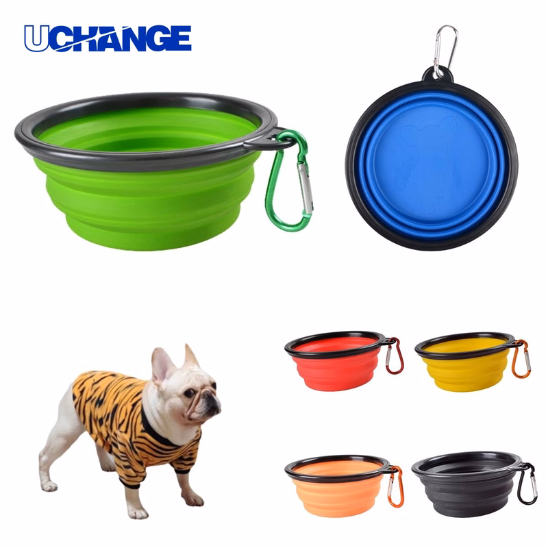 Silicone Collapsible Pet Bowl Dish for Travel