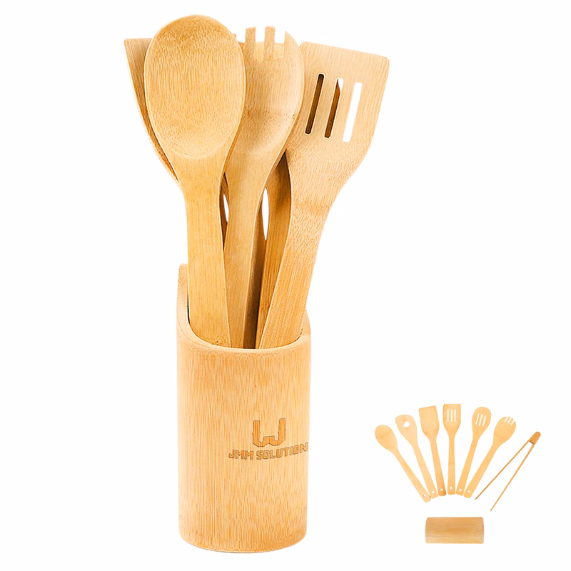 6-Piece Bamboo Cooking Utensil Set