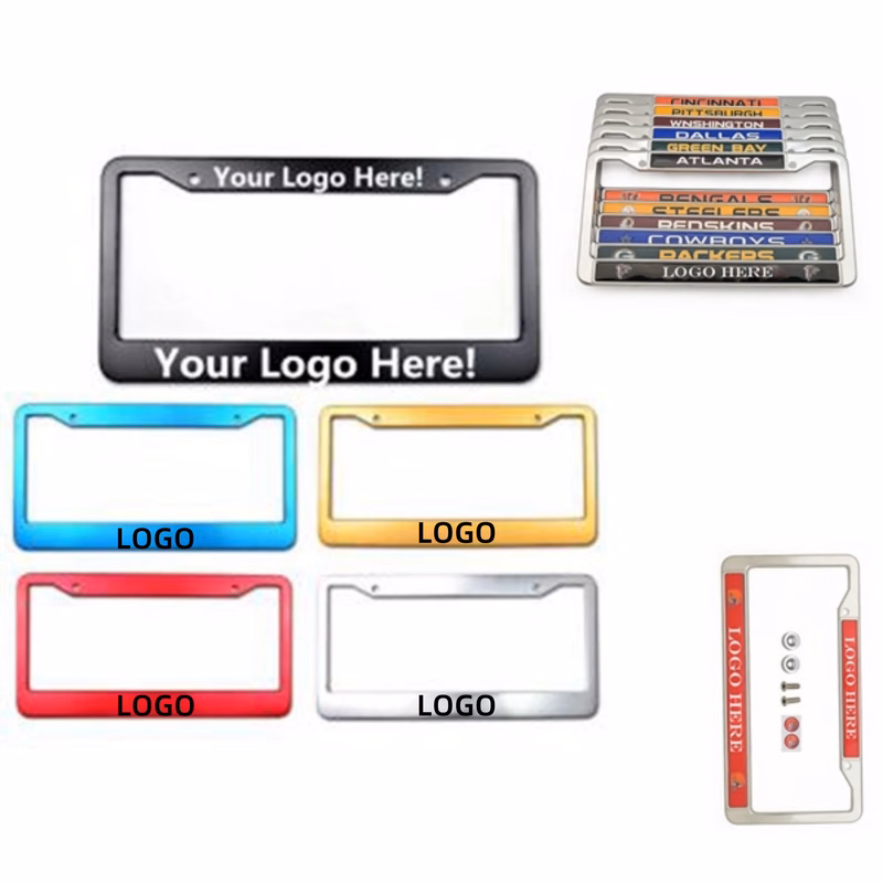 MOQ 50 Custom Aluminium Alloy License Plate Frame