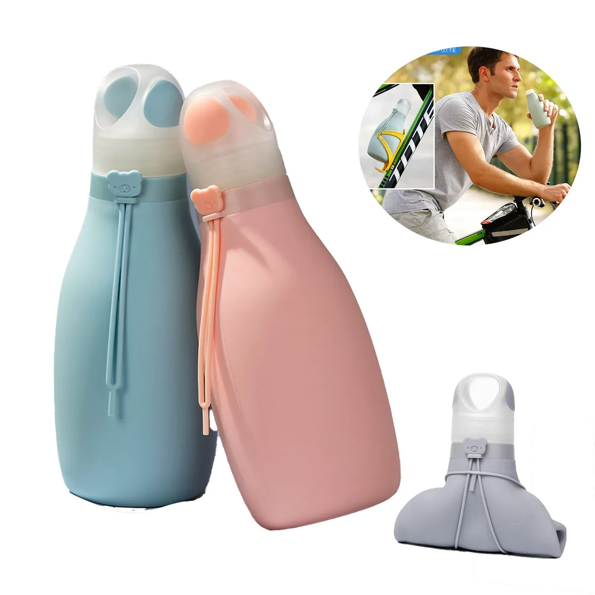 Portable Silicone Folding Water Cup 1