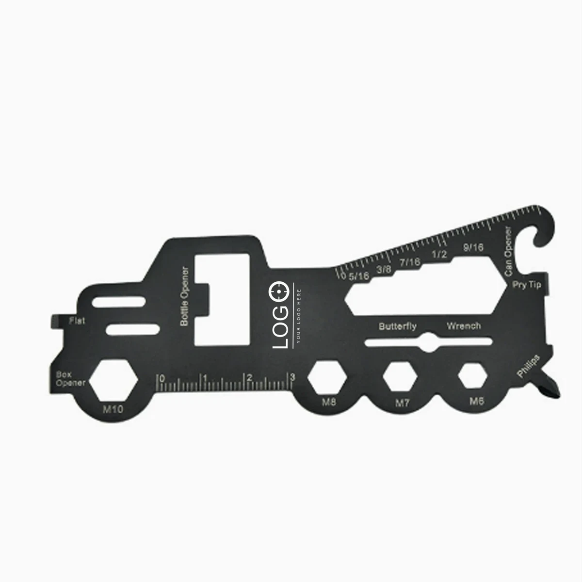 Truck-Shaped Stainless Steel Multi-Tool Card 1