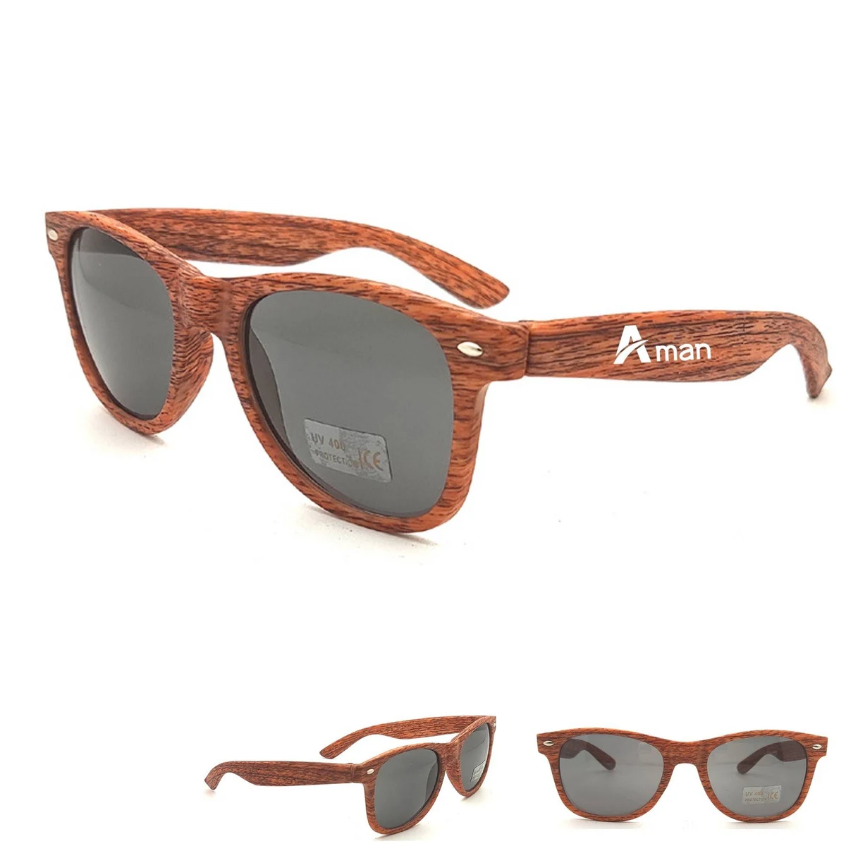 Imitation Wood Sunglasses 1