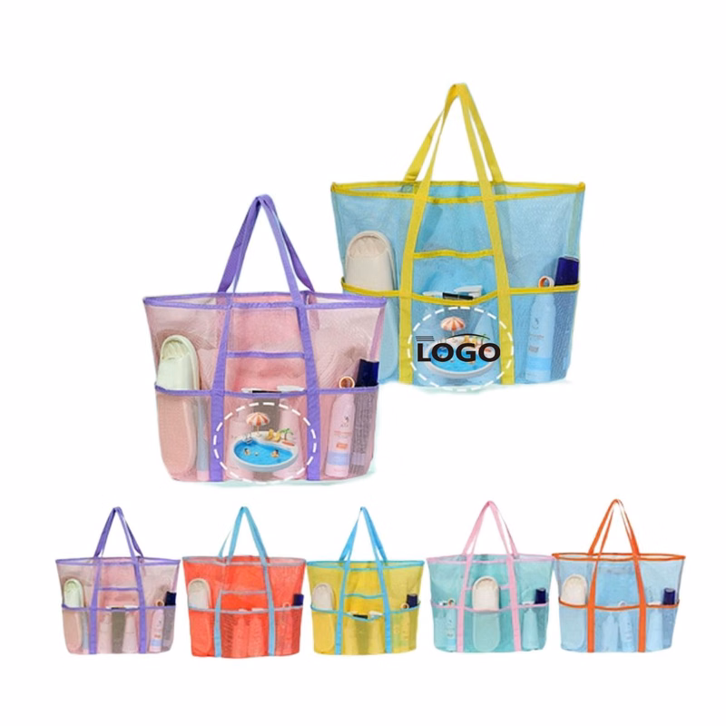Mesh Crossbody Beach Tote Bag