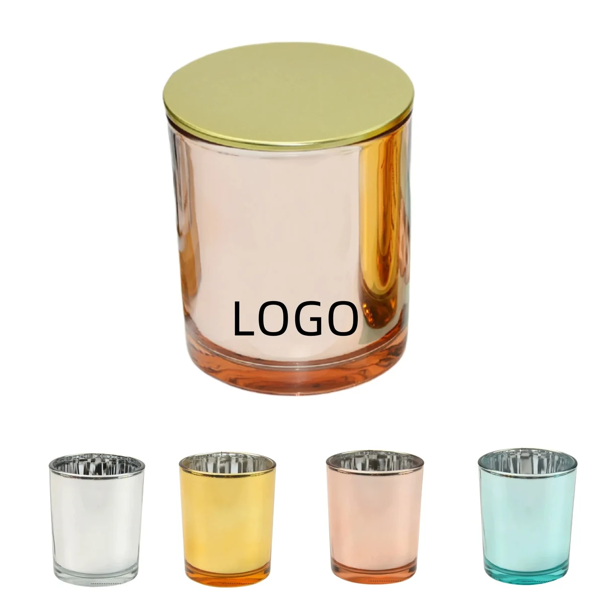 7oz Glass Candle Holder Scented Aromatherapy Cup With Lids 1