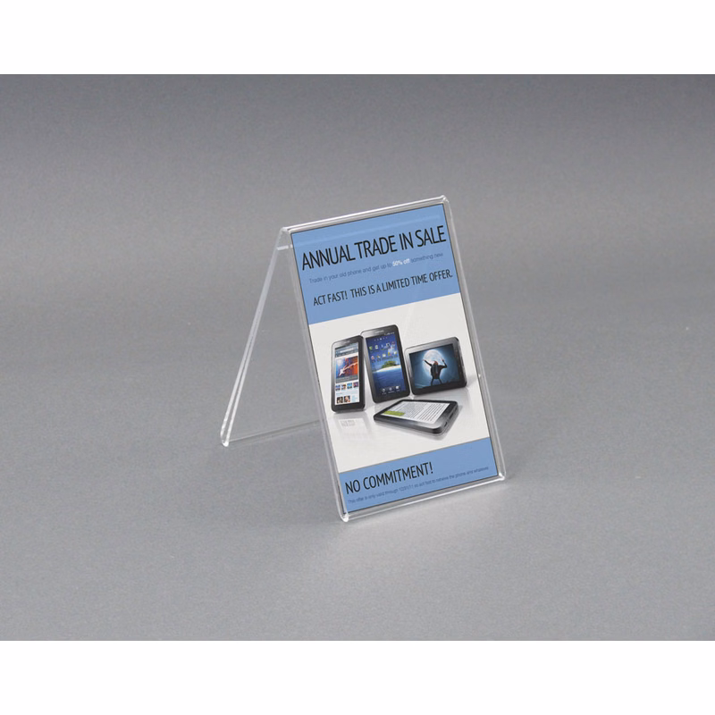 Acrylic Double Sided Frame, Holds 4x6 Inserts