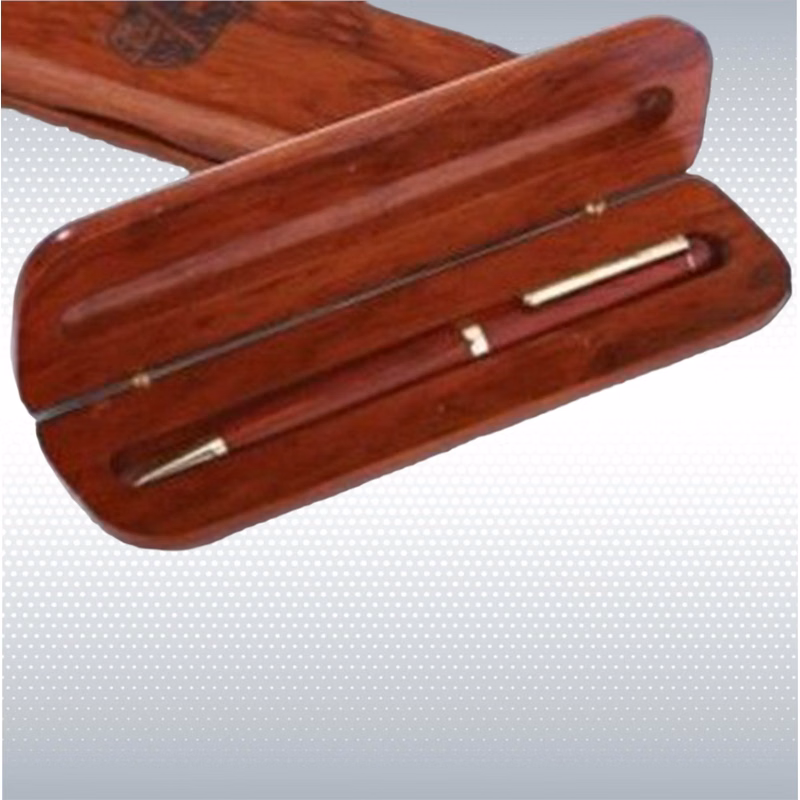Rosewood Single Pen Set w/ Round Edge