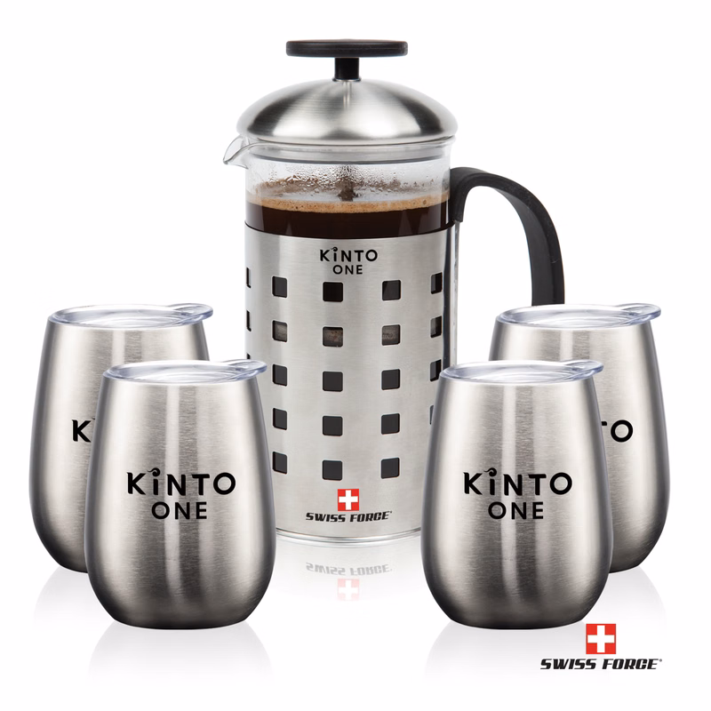 Swiss Force® Coffee Press & Vivaldi Cups