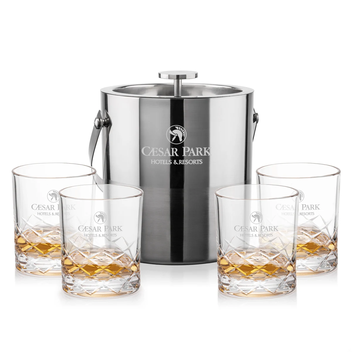 Catania Ice Bucket & Brentwood On-the-Rocks Set 1