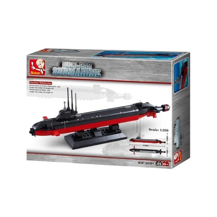 Nuclear Submarine Building Brick Kits - 193 Pieces Ages 6+ 1