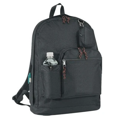 Polyester Backpack w/Bottle Holder & Coin Pouch 1