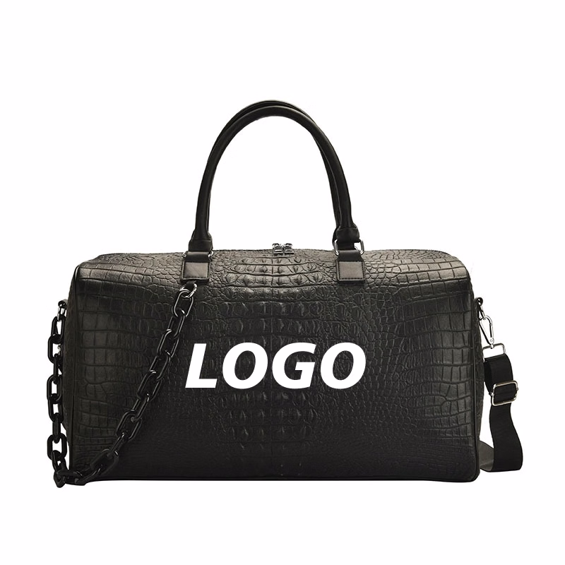 Custom PU Leather Gym Sports Travel Duffel Bags