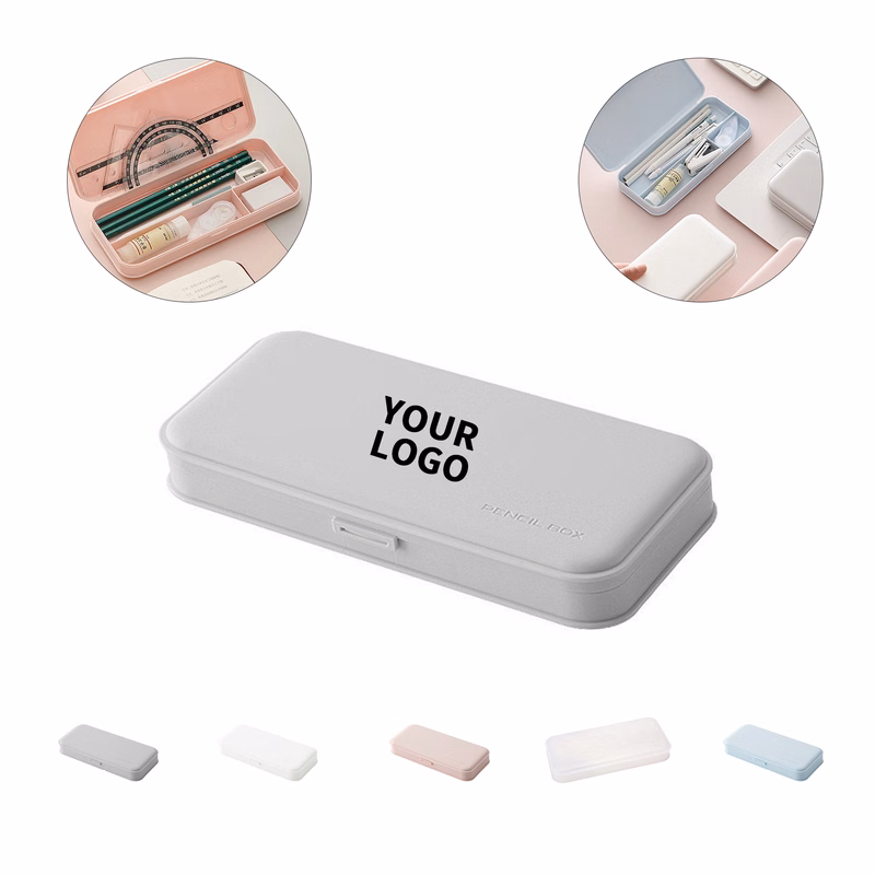 Transparent Plastic Storage Pencil Case Box
