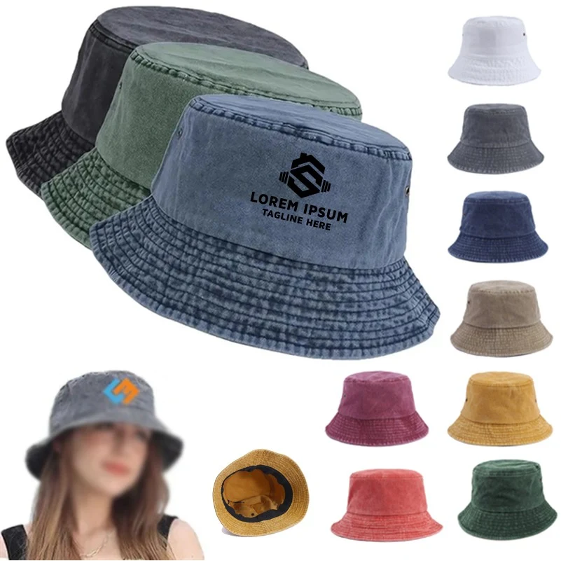 Cowboy Pre-Washed Bucket Hat 1
