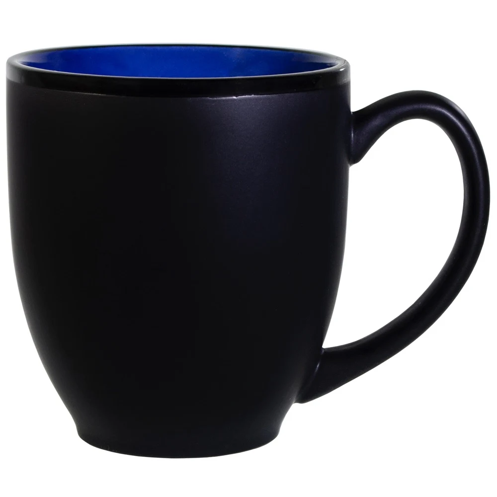 Hilo Bistro Two-Tone Matte Mug: Blue (16 Oz.) 1