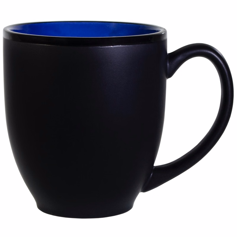 Hilo Bistro Two-Tone Matte Mug: Blue (16 Oz.)