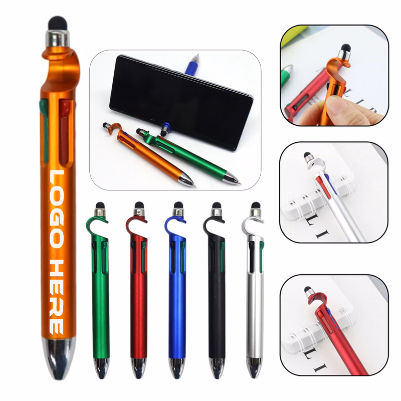 Four-In-One Ballpoint Pen With Four-Color Touchscreen