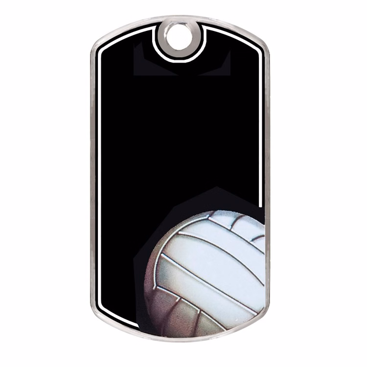 Volleyball Metal Dog Tag