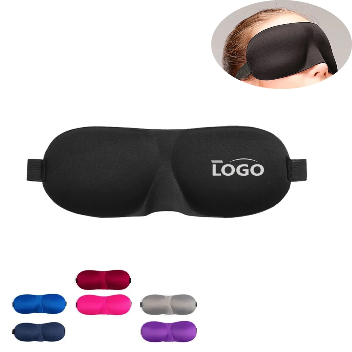 3D Blackout Sleeping Eye Mask 1