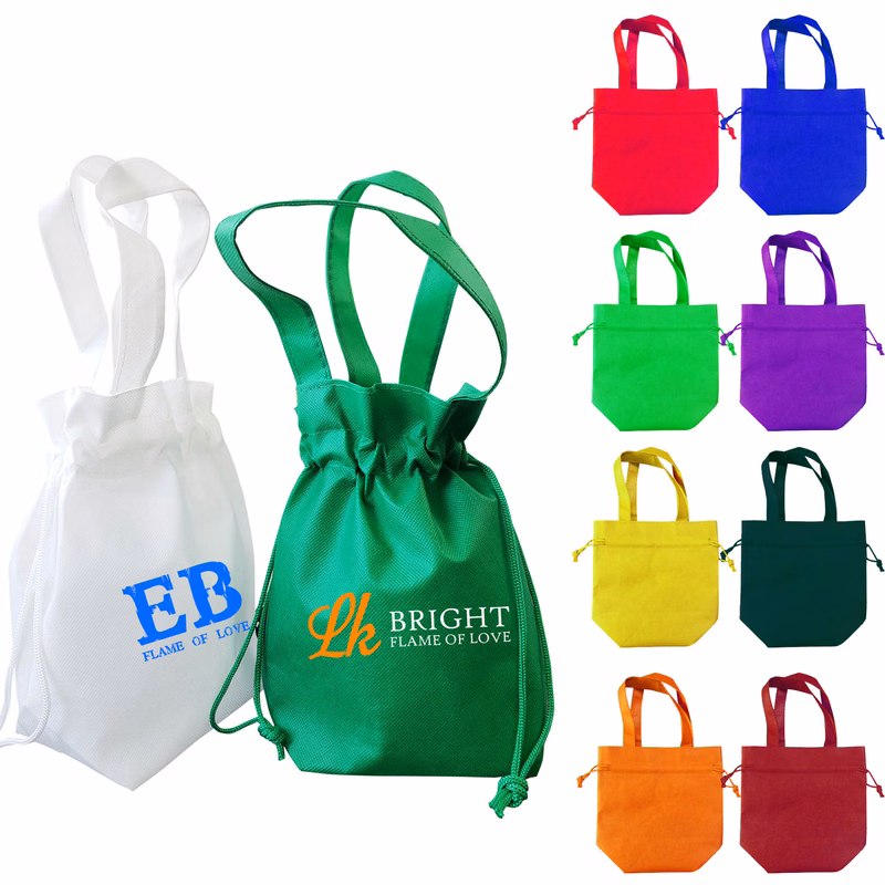 Hand-held Non Woven Drawstring Bag