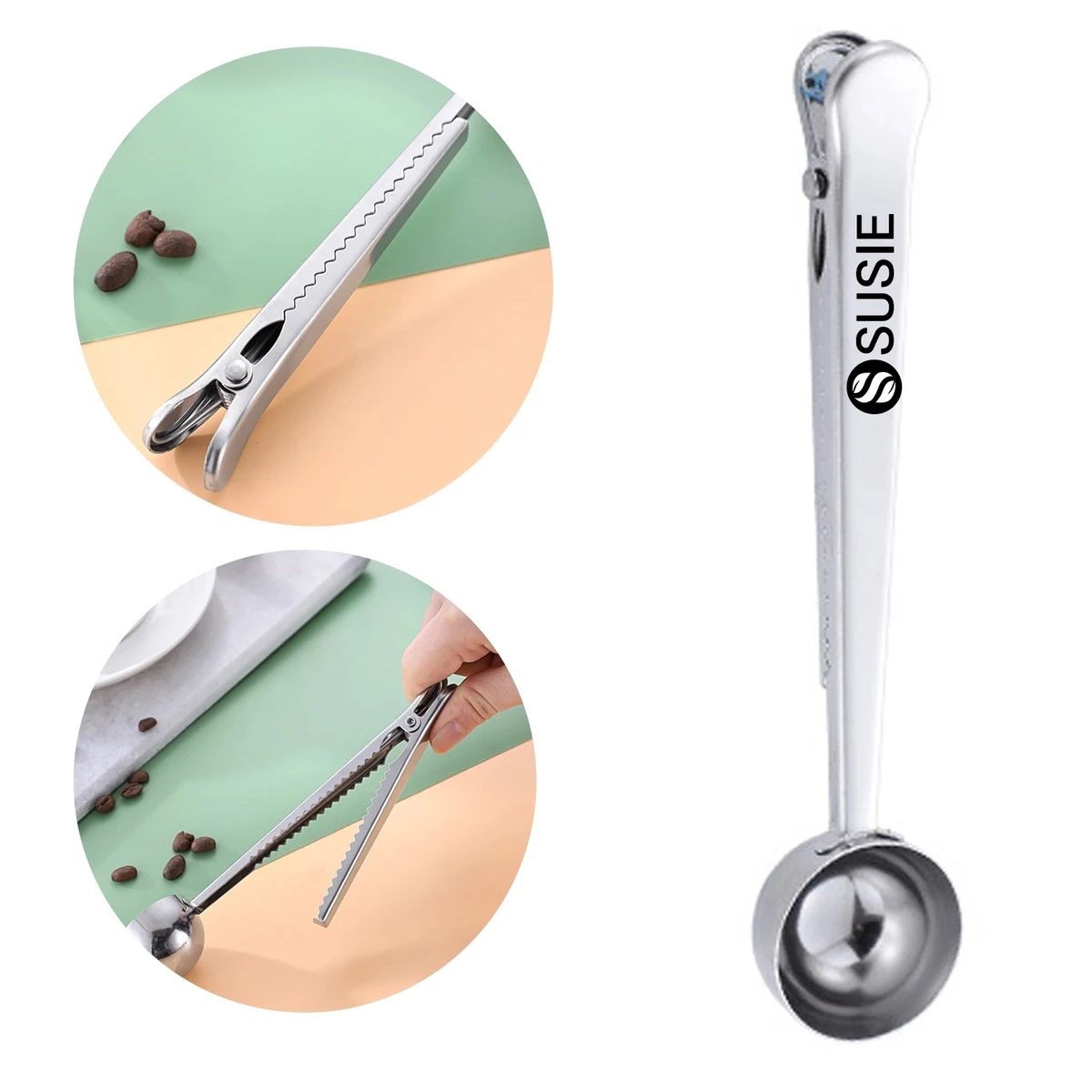 Stainless Steel Band Spoon Sealing Clip 1