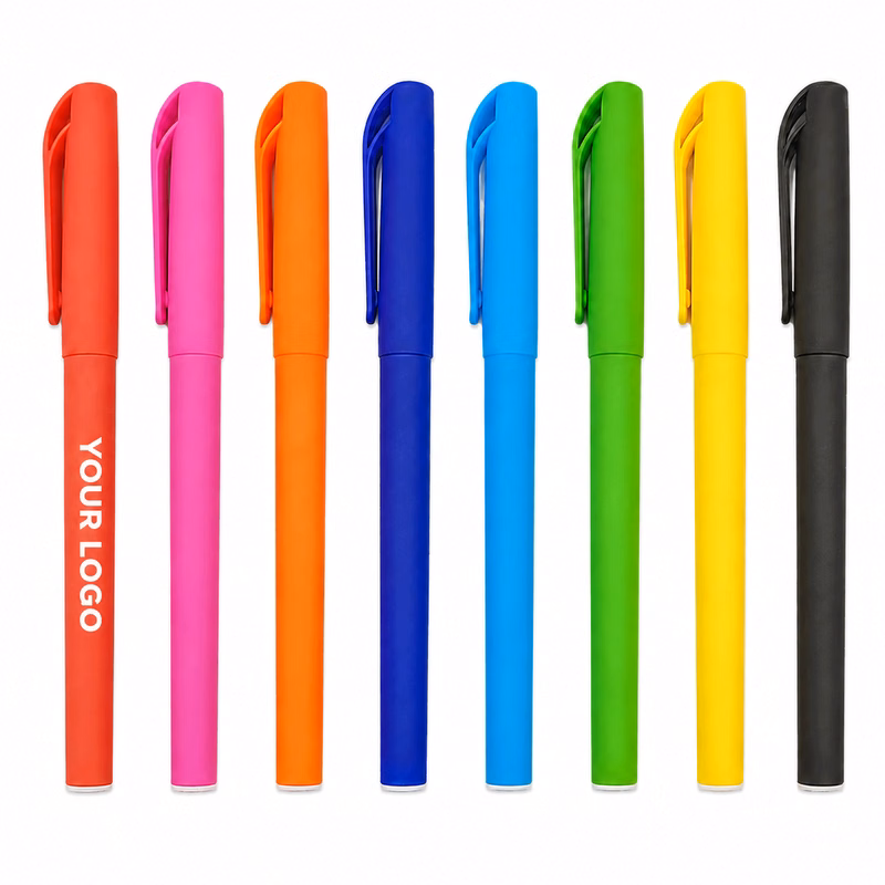 Rubber Coated Capped Gel Ink Pen