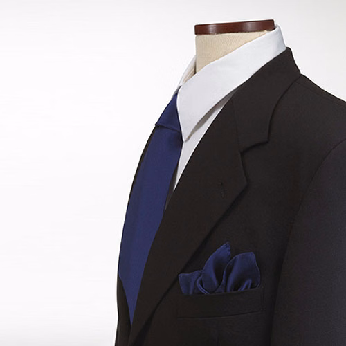 Navy Pocket Squares Poly