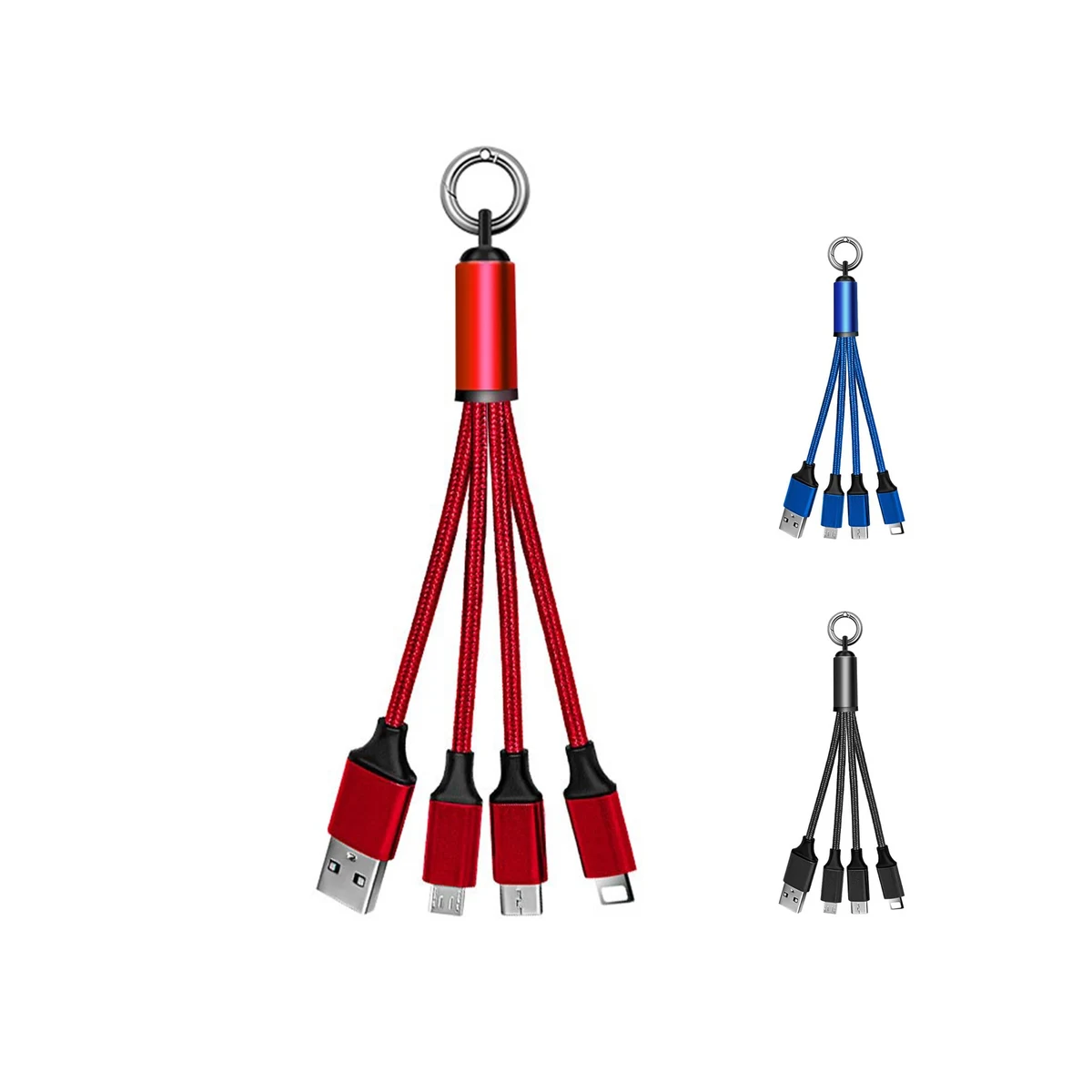 3 in 1 Key chain Design Portable USB Charging Cable 1